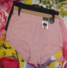 3 NEW PRIMA VALENTINA 871375 PK/TN MICROFIBER GOODBBYE TUMMY BRIEF PANTIES M