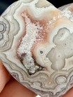 Laguna Lace, Polished, Carved Heart Agate With Druzy Crystal Pocket. — photo 2