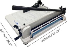 HFS Heavy Duty Guillotine Paper Cutter - 17" Commercial Metal Base A3/A4 Trimmer