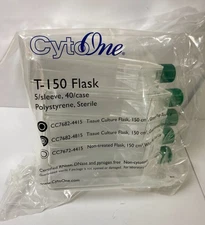 T-150 CytoOne Flask Sleeve of 5 USA Scientific Sealed Polystyrene Sterile New