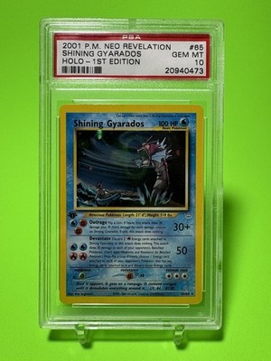 PSA 10 Complete Neo Shining Pokemon 1st Edition Set Charizard