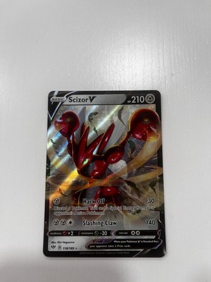 Scizor V 118/189 Darkness Ablaze NM Ultra Rare Pokemon Card 