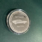 1 OZ Detomaso PANTERA  .999 FINE SILVER Round - # 32 - Uncirculated in Case