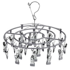 Drying Rack Clothing with 24 Clips Sock Hanger for Hanging Clothes Dryer