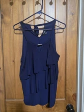 Naif Navy Blue Shirt/Top, Size Large.