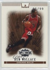 2007-08 Topps Triple Threads Sepia 5/99 Ben Wallace #33 HOF 19bs