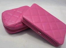 Trish McEvoy  Travel Makeup Brush Clutch & Petite Makeup Planner Bundle 2 Pink 