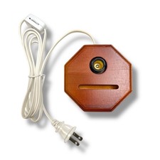 Cherry Fan Rectangle or Octagon Lamp Base w/ Cord and Socket set