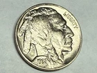 1937 Indian Head BUFFALO NICKEL. Flashy white BU. #q1