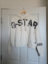 150 G-STAR Print Oversized Organic Cotton Crewneck Sweatshirt Small NWT
