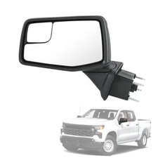 Door Mirror Left Driver Side Replacement For Chevy Silverado Left Driver-5PINS