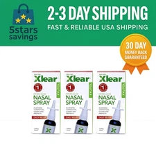 1.5 oz Natural Nasal Spray with Xylitol, 240 Sprays - Decongestant Relief Trio