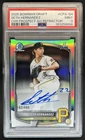 2025 Bowman Draft Seth Hernandez Chrome Auto Refractor 1st #/499 Pirates PSA 9