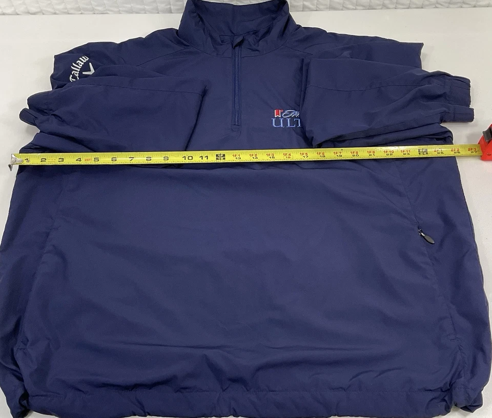 Ветровка пуловер Callaway X-Series Michelob Ultra Golf куртка темно-синяя L - Изображение 4 из 4