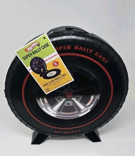 New Hot Wheels Redline Retro Super Rally Car Case, Holds 24 Cars