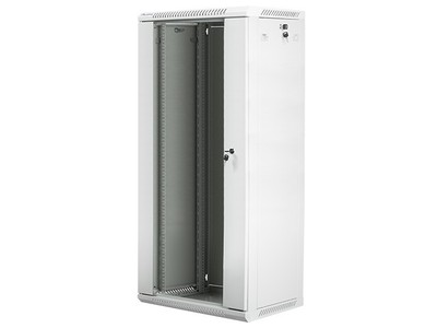 5901969403305 Wall-Mounted Rack 19'' 27U 600X450mm grey LANBERG