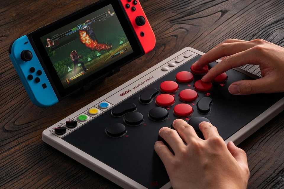 8Bitdo All-Button Arcade Controller for Switch, Switch 2 & Windows – Bluetooth, - Image 2 of 4