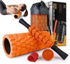5-in-1 Foam Roller Set for Deep Tissue Muscle Massage, Trigger Point Fitness Too