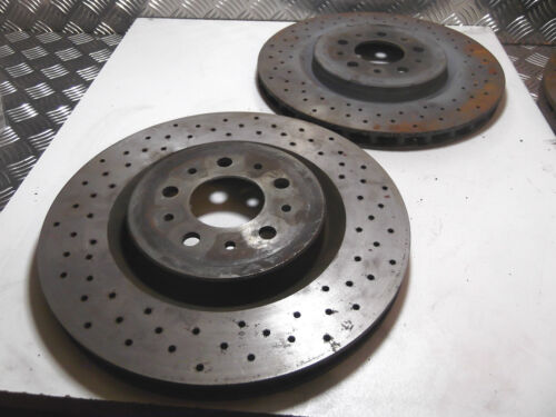  FERRARI 360  -  BREMBO  REAR BRAKE ROTOR DISKS   Drilled Surface 177718 - Picture 1 of 7