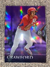 2014 Bowman Platinum Chrome Prospects Purple Reflector #BPCP67 JP Crawford