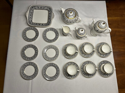 Wedgewood Florentine black Kaffee Service