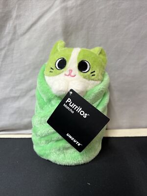 Purritos Inch Cat In Blanket Plush Series Matcha