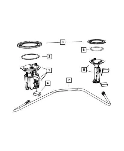 Genuíno Mopar 2007-2017 Jeep Compass tanque de combustível nível unidade pacote 5183203AA - Imagem 3 de 3