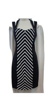 NWOT Guess Los Angeles Dress Sz 0 Navy White Striped  Stretch