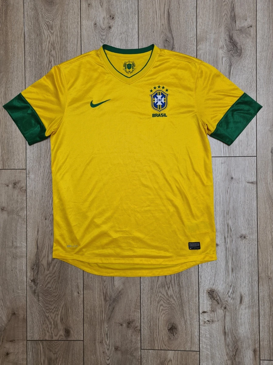 BRAZIL 2012 2013 NATIONAL TEAM HOME FOOTBALL SHIRT SOCCER JERSEY szL NIKE