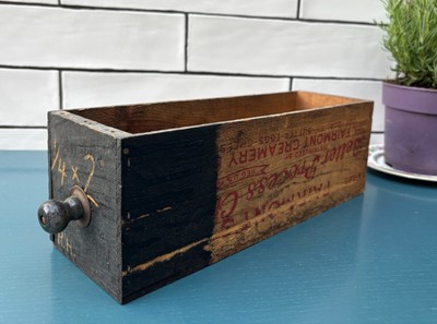 Vintage Käsekiste aus Holz - einzigartige Aufbewahrung - Marke USA Fairmont