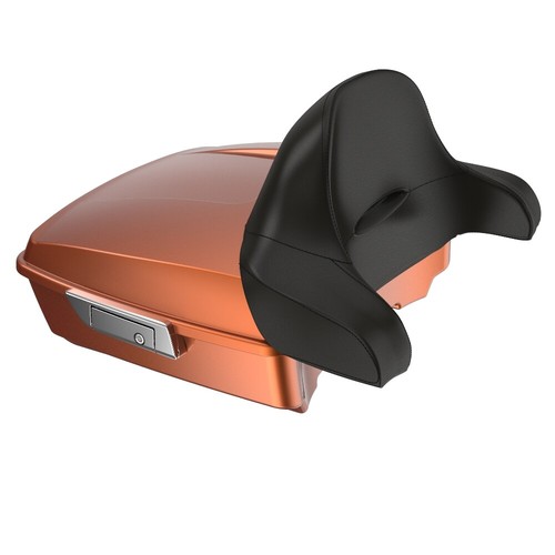 Rushmore Chopped Tour Pack Wrap Around SCORCHED ORANGE For Harley/Softail 97+ - Picture 6 of 12