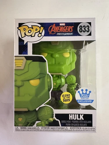 Funko pop #833 Hulk glows funkoshop Marvel Avengers + Protector regalo free