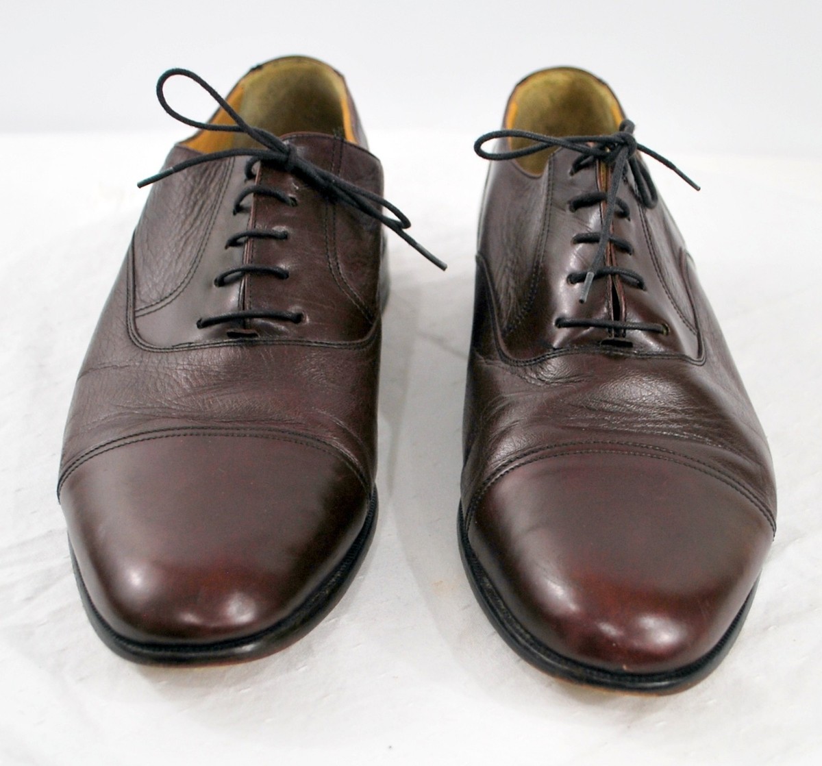 Magnanni Cap Toe Lace Up Oxfords Dress Shoes Leather Brown Mens US 10.5 M Magnanni Cap Toe Brown Lace Up Oxford 10.5 Medium Classic  main image 3
