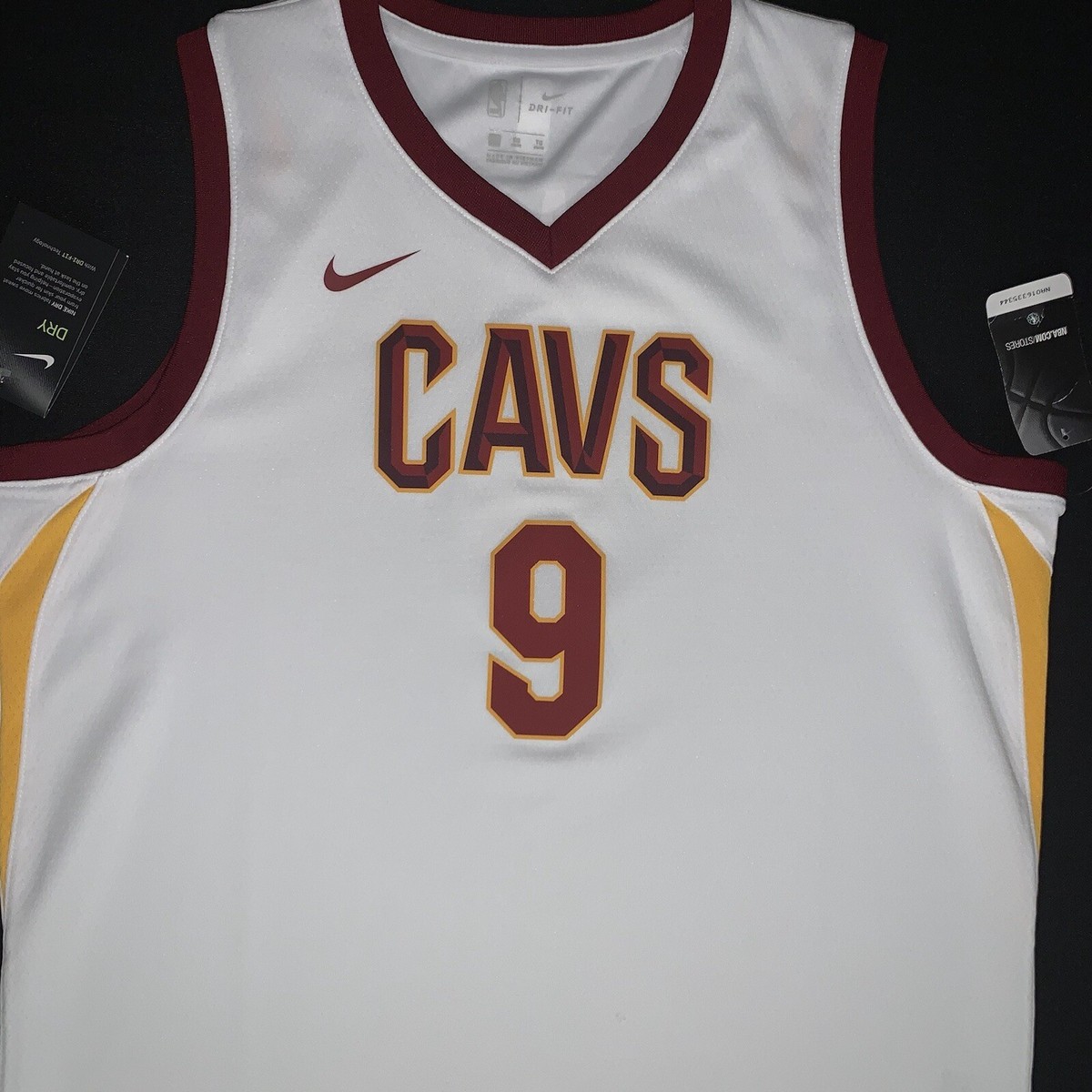 Nike Dwyane Wade Cleveland Cavaliers #9 White Swingman Jersey