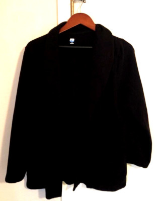 J. Active Mens Jacket Coat Black Shawl Collar Casual L | eBay