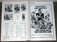 THE MAN WITH THE GOLDEN GUN Original 1974  Pressbook JAMES BOND/CHRISTOPHER LEE