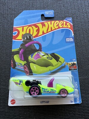 Hot Wheels Let s Go Ride-ons Kart Attachable Lego Brick Figure Special Feature