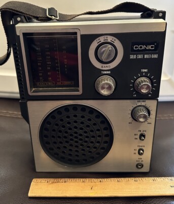 Conic Radi RARE Vintage -CONIC-Solid State-Multi Band Radio -MB-1900-WORKS! | eBay