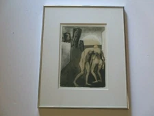 FEDERICO CASTELLON LITHOGRAPH ABSTRACT EXPRESSIONISM MODERNISM DEATH MORBID  