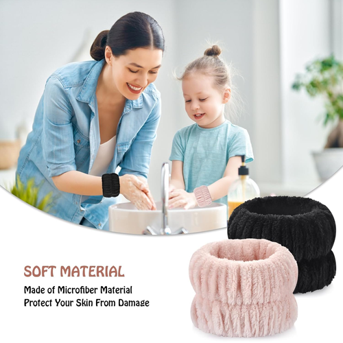 Face Washing s, 4pcs Spa s for Washing Face, Absorbent Arm Wrist Towels for Wome - Picture 5 of 12
