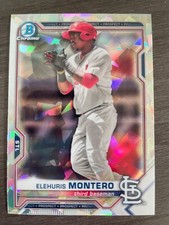 2021 Bowman Chrome Elehuris Montero SAPPHIRE #BCP-116 Atomic Refractor