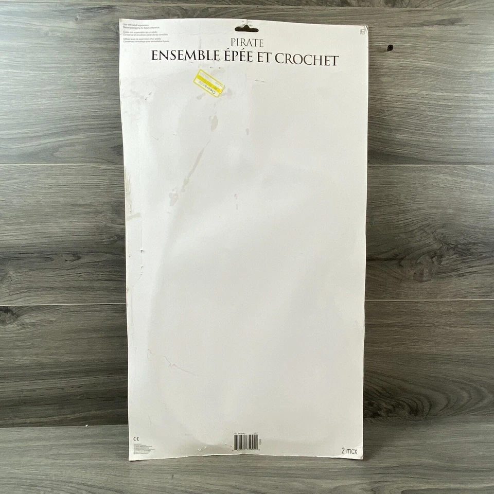 Pirate Sword & Hook Set  Halloween Costume Accessories Cosplay Dress Up New - Image 2 of 4