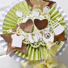 Metal Cutting Dies Baby Clothes Chain Decoration Scrapbooking Album Paper Card