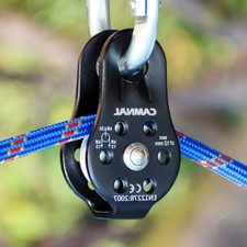 Small Single Pulley 26KN Heavy Duty Rock Tree Climbing Hauling Rigging Equipment