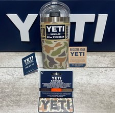 YETI Rambler ONE 20oz Tumbler LE TAN CAMO w/WETLANDS BROWN MagSlider PK