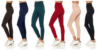 Sweet Rose New York Tummy Tuck Control Slimming High Waist Fleece Lined Leggings
