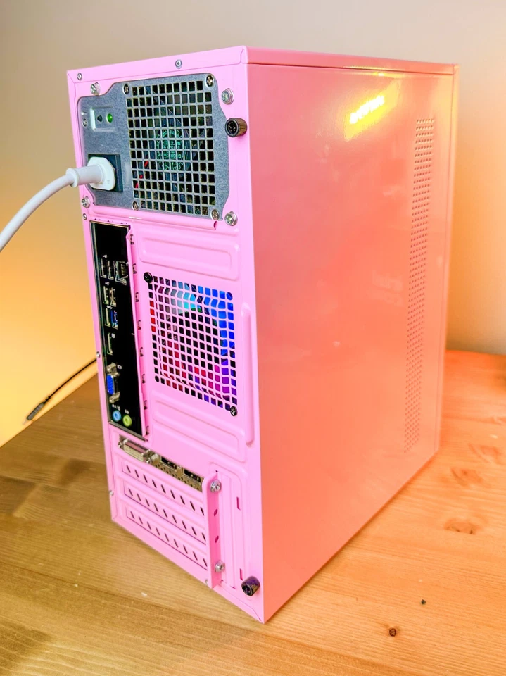 Custom PINK Compact Gaming PC Intel i7 - 16GB RAM  Nvidia Quadro K2000 SSD + 1TB - Image 4 of 4