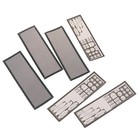3Pcs PVC Dust Filter Universal DIY Shield Back Plate For Computer Chassis I/O WN
