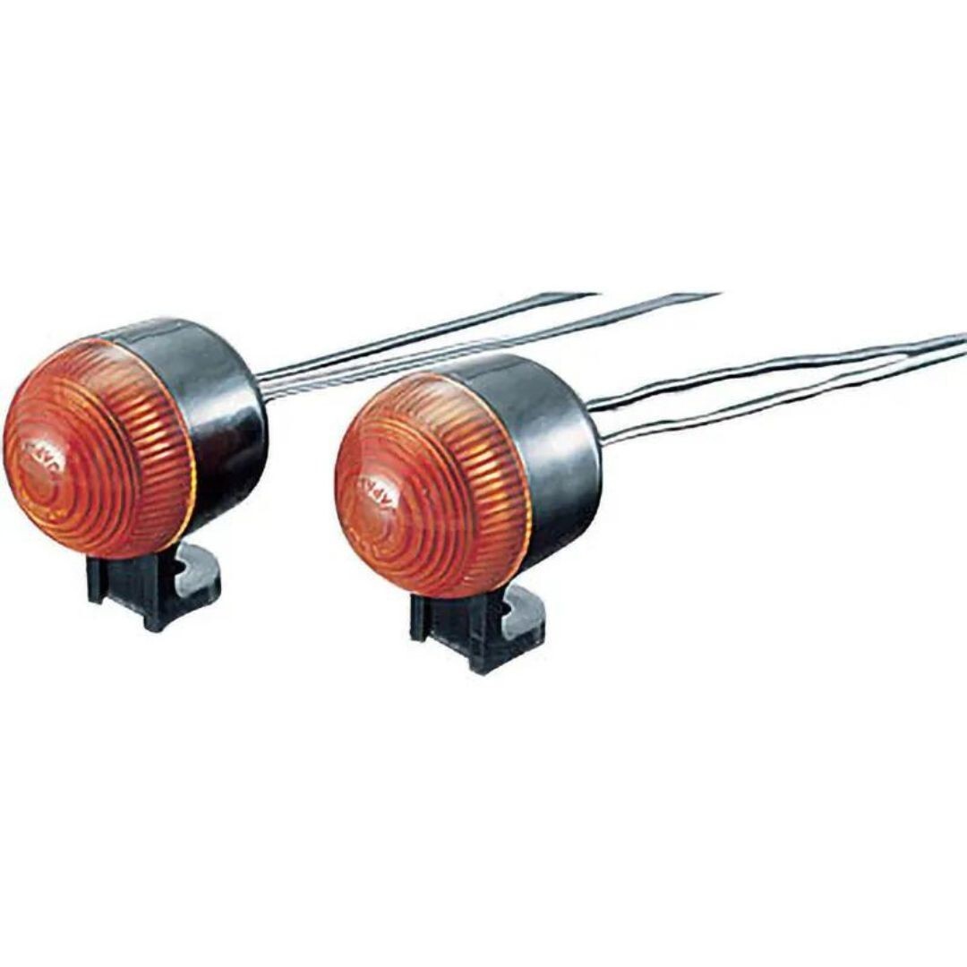 べべ　RM444 RM443 Kitaco OEM Warrens Mini Turn Signal Set Orange Compatible with 12V