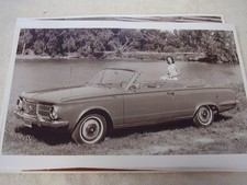 1964 Plymouth Valiant Convertible 11 X 17 Photo Picture